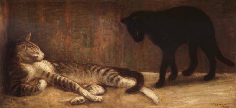 theophile-alexandre steinlen Chat et Chatte oil painting image